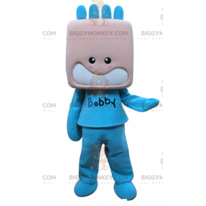 Boy Child BIGGYMONKEY™ Mascot Costume Dressed in Blue -