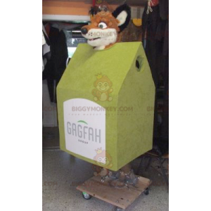 Costume da mascotte BIGGYMONKEY™ della baracca di legno con