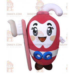 Dentifricio rosa Costume da mascotte BIGGYMONKEY™ con