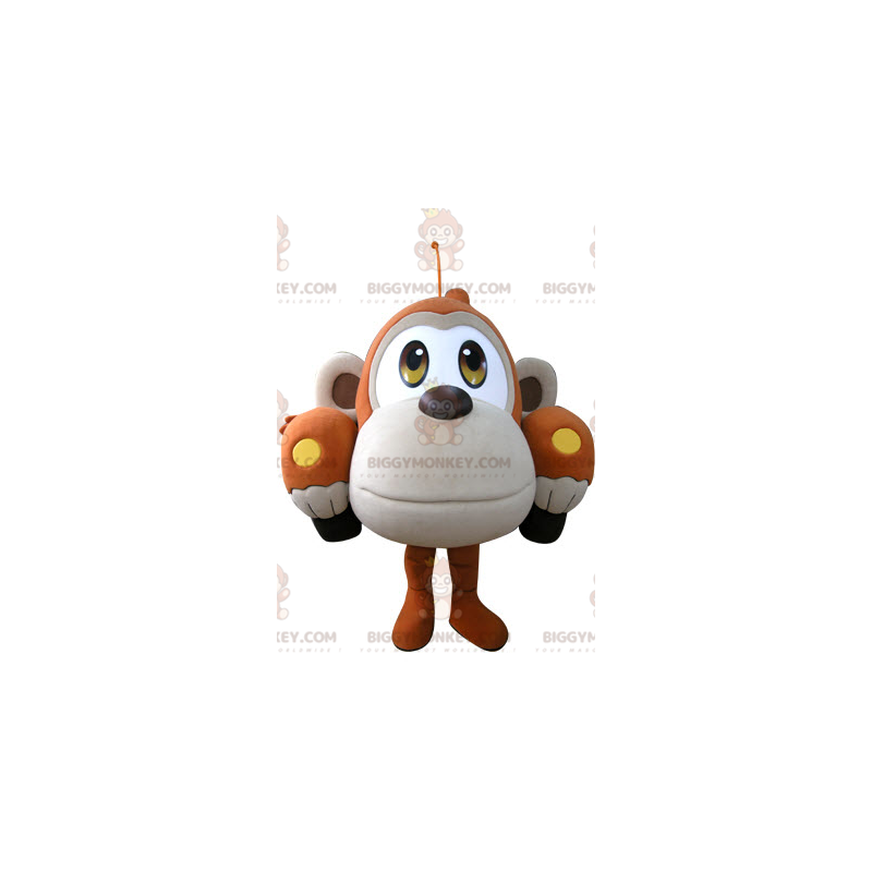 Orange and Beige Monkey Car BIGGYMONKEY™ Mascot Costume -