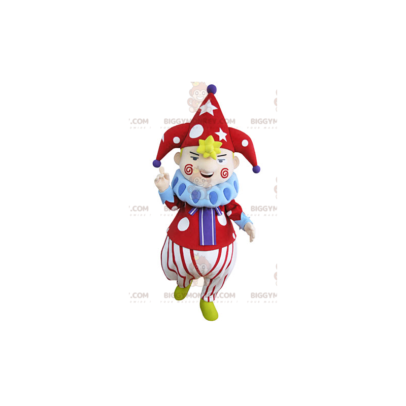 Kostýmní představení cirkusového klauna BIGGYMONKEY™ maskota –