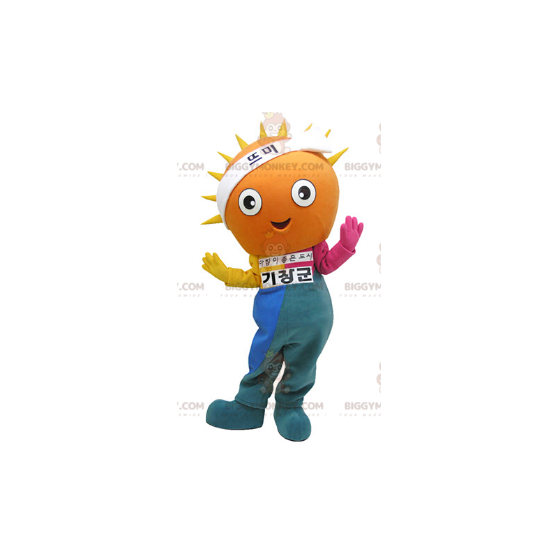 Sun BIGGYMONKEY™ Mascot Costume with Colorful Outfit -