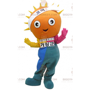 Sun BIGGYMONKEY™ maskotkostume med farverigt outfit -