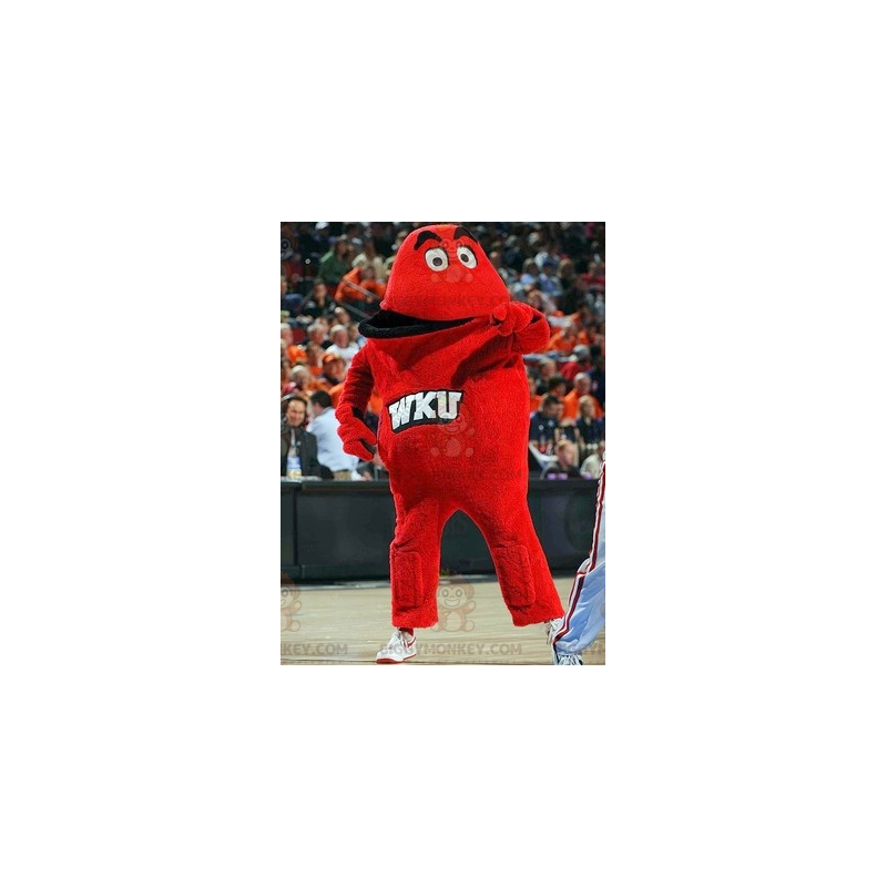 Disfraz de mascota monstruo rojo gigante BIGGYMONKEY™ -