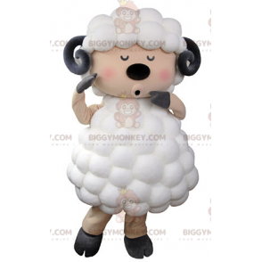 Black and Pink White Goat Sheep BIGGYMONKEY™ Mascot Costume –