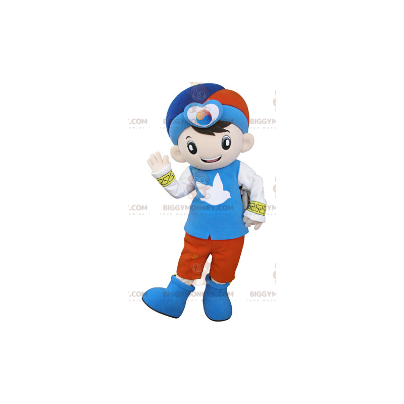 Costume de mascotte BIGGYMONKEY™ de petit garçon habillé en