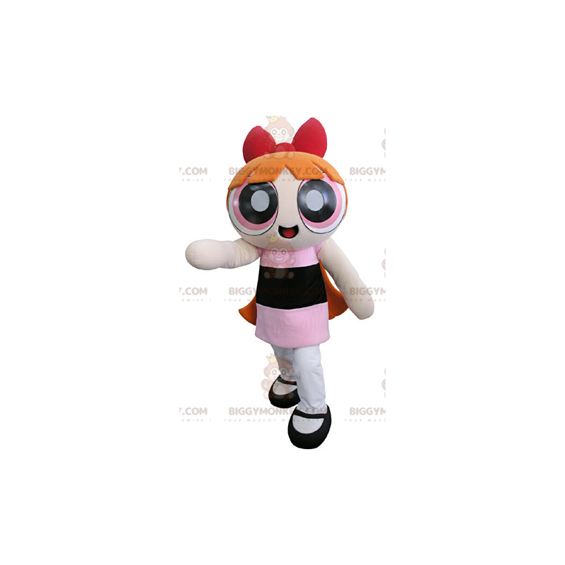 Στολή μασκότ υπερήρωα BIGGYMONKEY™ Powerpuff Girls Ginger Girl