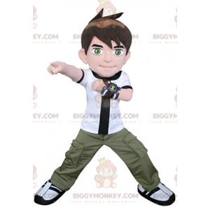 Costume de mascotte BIGGYMONKEY™ de garçon de personnage de jeu