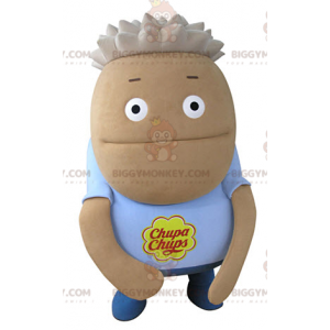 Disfraz de mascota BIGGYMONKEY™ Hombre redondo marrón con