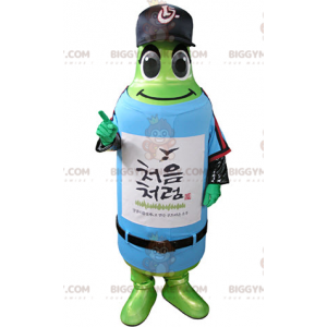 Traje de mascote de garrafa verde BIGGYMONKEY™ em roupas