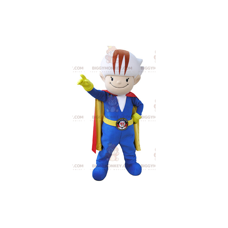 Costume de mascotte BIGGYMONKEY™ de bonhomme coloré avec une
