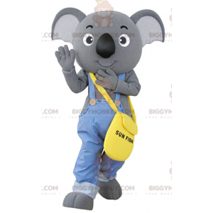 BIGGYMONKEY™ Harmaa Koala-maskottiasu haalareihin -