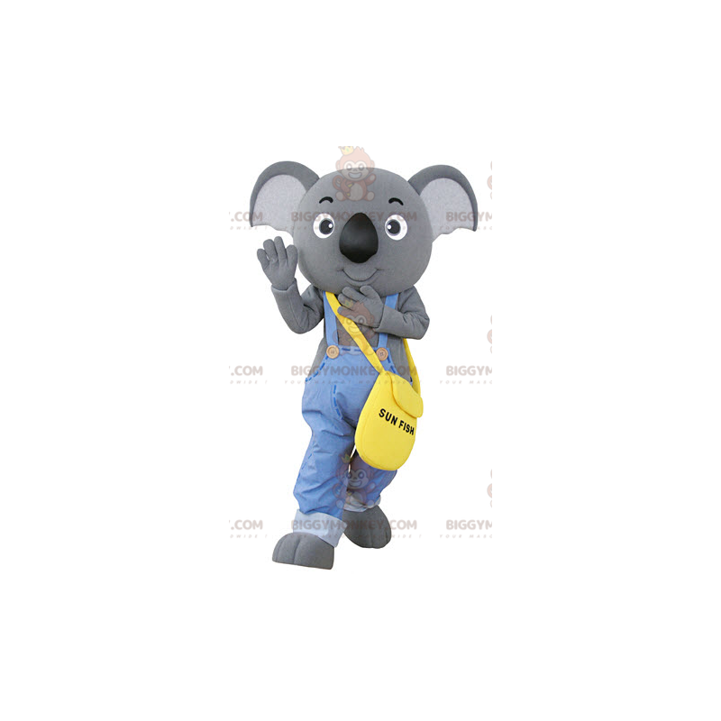 BIGGYMONKEY™ Costume da mascotte Koala grigio vestito con tuta