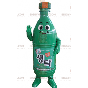 Drick BIGGYMONKEY™ maskotdräkt. Grön flaska BIGGYMONKEY™