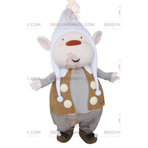 Traje de mascote de duende BIGGYMONKEY™ com orelhas pontudas e