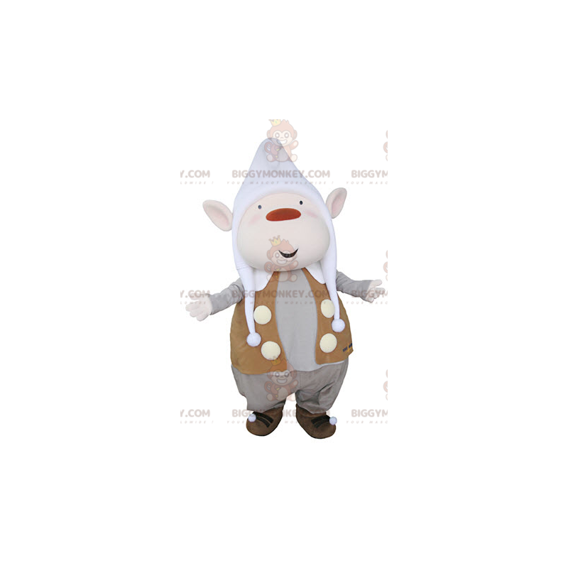 Traje de mascote de duende BIGGYMONKEY™ com orelhas pontudas e