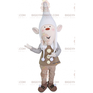 BIGGYMONKEY™ Costume da Leprechaun mascotte con orecchie a