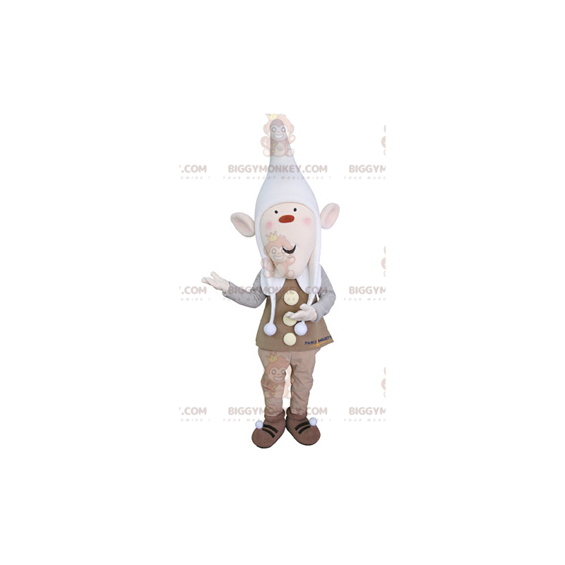 Traje de mascote de duende BIGGYMONKEY™ com orelhas pontudas e