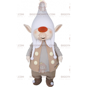 Traje de mascote de duende BIGGYMONKEY™ com orelhas pontudas e