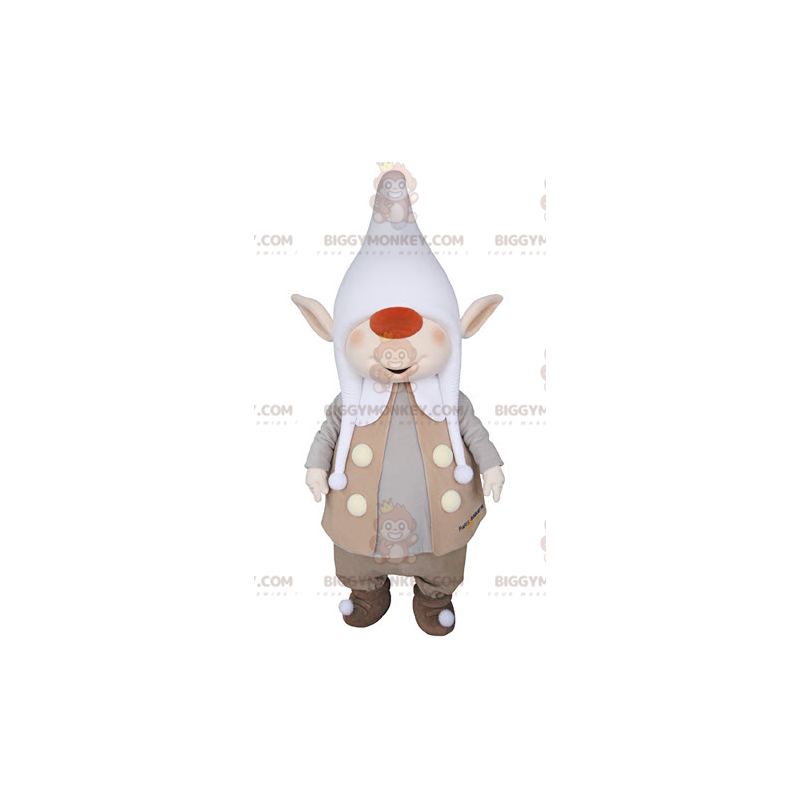 Traje de mascote de duende BIGGYMONKEY™ com orelhas pontudas e