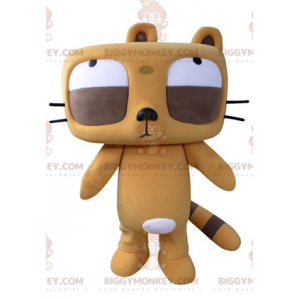 Big Eyes Orange and Brown Beaver BIGGYMONKEY™ Mascot Costume –