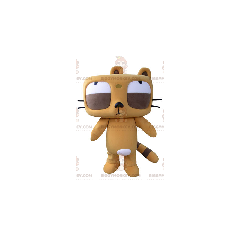 Costume de mascotte BIGGYMONKEY™ de castor orange et marron