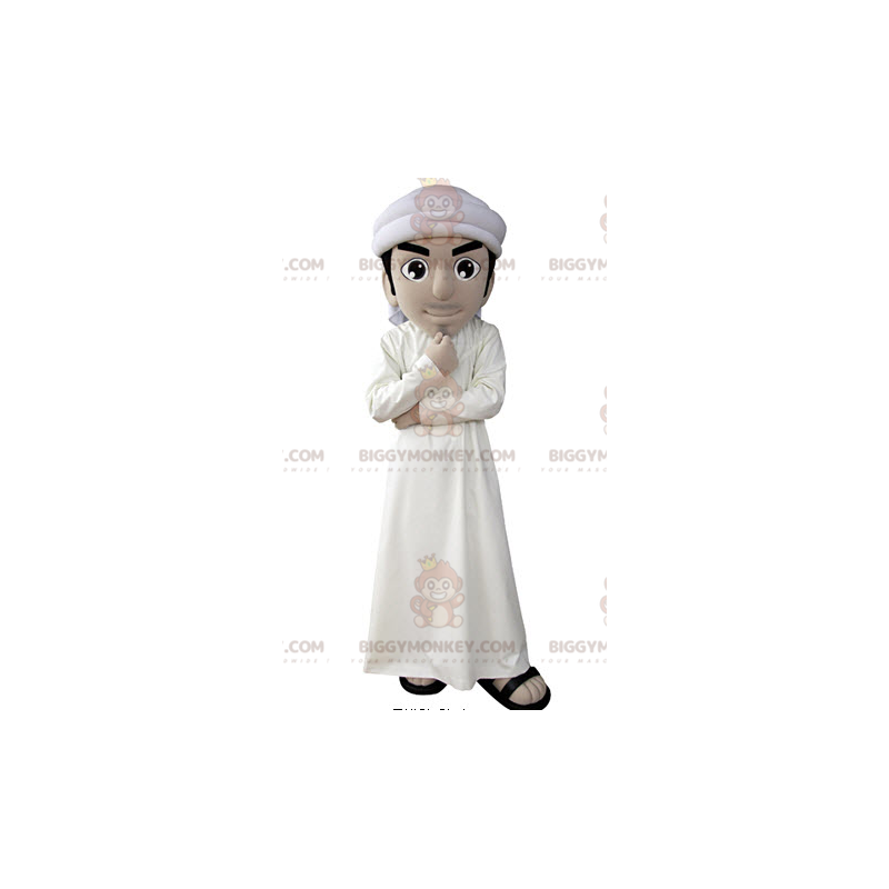 Disfraz de mascota de sultán tuareg de hombre oriental