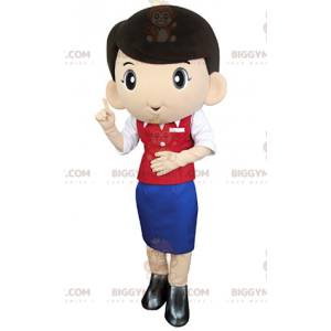 Costume da mascotte hostess hostess BIGGYMONKEY™ -