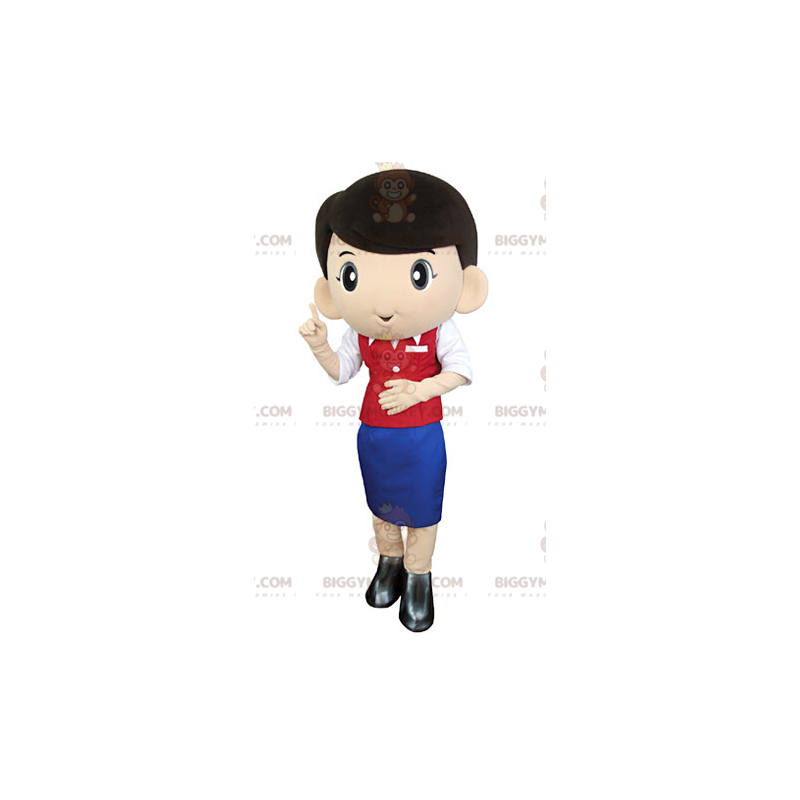 Air Hostess Hostess BIGGYMONKEY™ Mascot Costume –