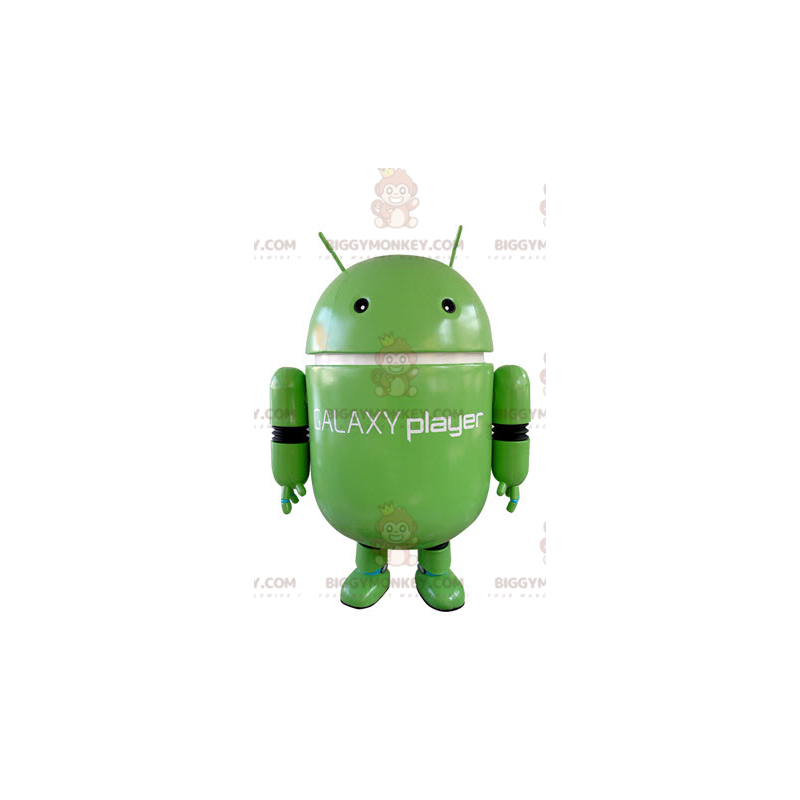 Costume de mascotte BIGGYMONKEY™ de robot vert. Costume de