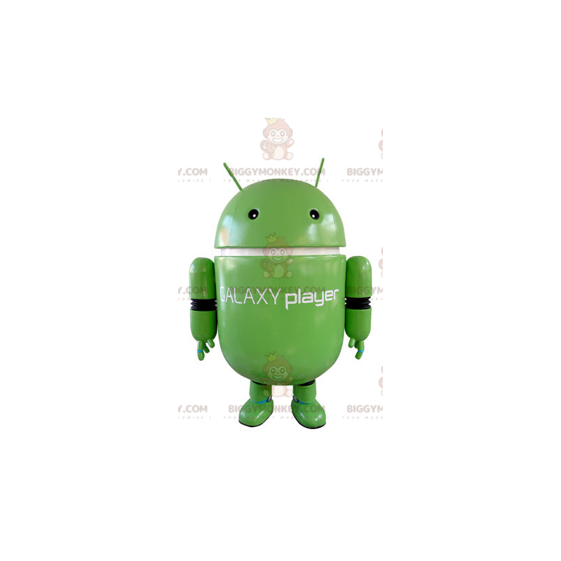 Grøn robot BIGGYMONKEY™ maskotkostume. BIGGYMONKEY™