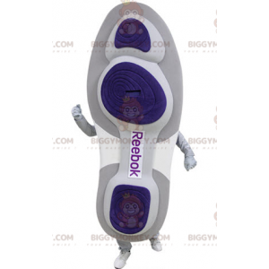 Costume de mascotte BIGGYMONKEY™ de chaussure violette et
