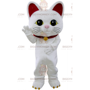 Costume de mascotte BIGGYMONKEY™ de Maneki-neko du chat porte