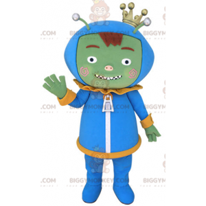 Alien Alien Green Monster BIGGYMONKEY™ maskottiasu -