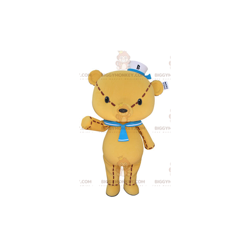 Riesiger gelber Teddy BIGGYMONKEY™ Maskottchen-Kostüm mit