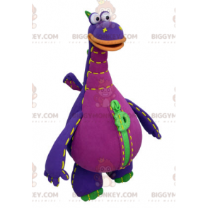 Στολή μασκότ Giant Purple Green and Orange Dragon BIGGYMONKEY™