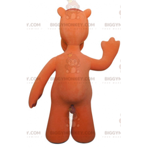 Disfraz de mascota camello naranja con ojos azules BIGGYMONKEY™