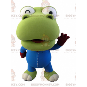 BIGGYMONKEY™-Maskottchen-Kostüm für Riesen-Dinosaurier, grünes