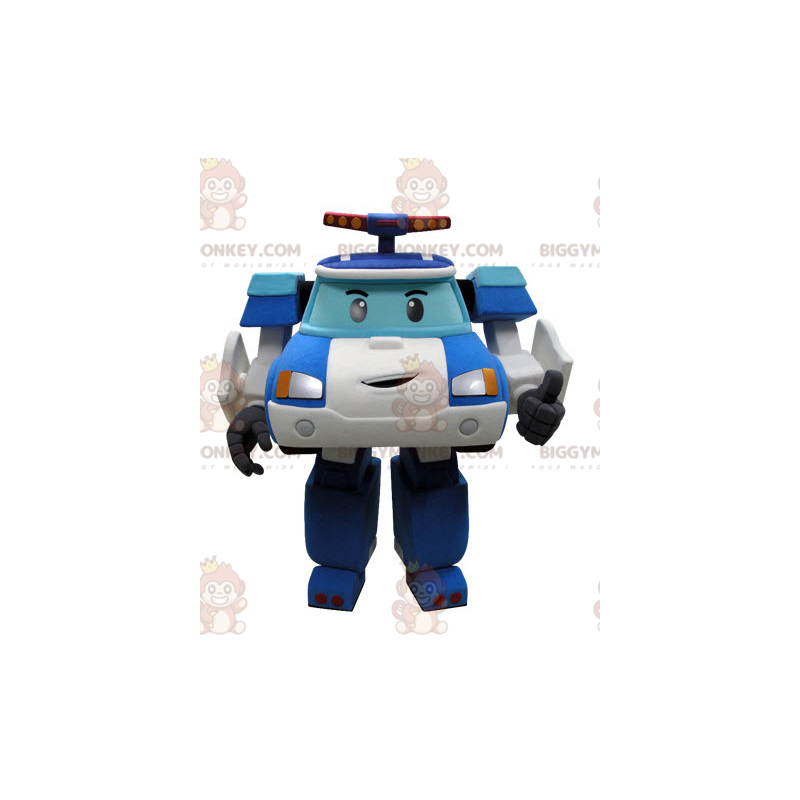 Traje de mascote BIGGYMONKEY™ do carro de polícia Transformers