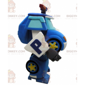 Traje de mascote BIGGYMONKEY™ do carro de polícia Transformers