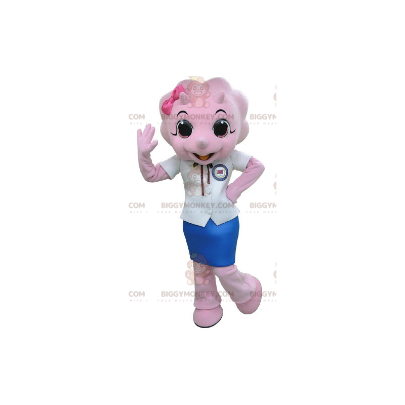 BIGGYMONKEY™ Costume da mascotte Gonna rosa travestita da