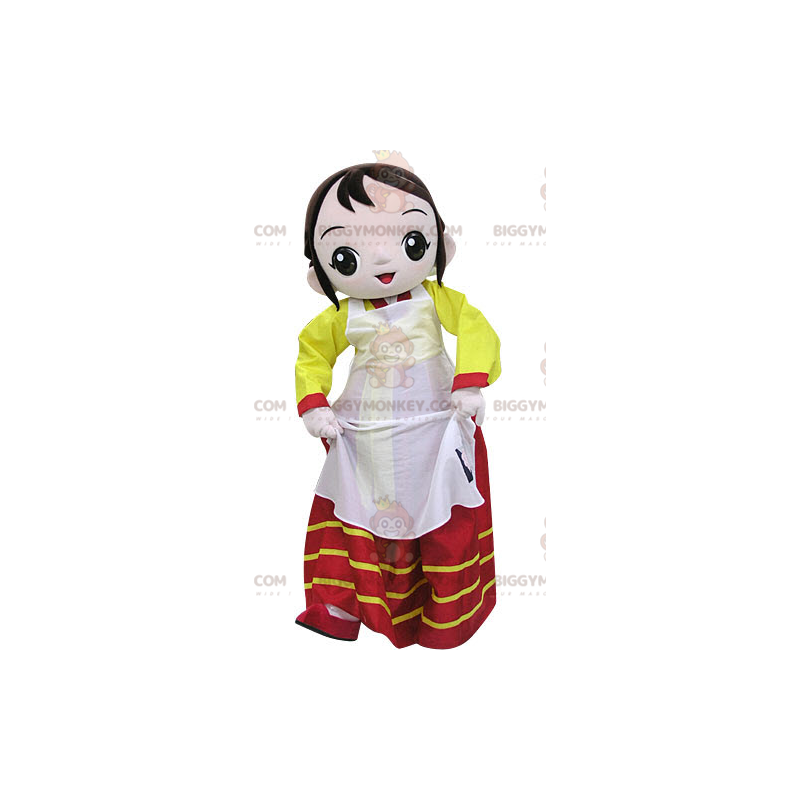 Costume da mascotte BIGGYMONKEY™ da donna vestito con abiti