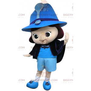 Blue Witch Fairy Girl BIGGYMONKEY™ maskotkostume -