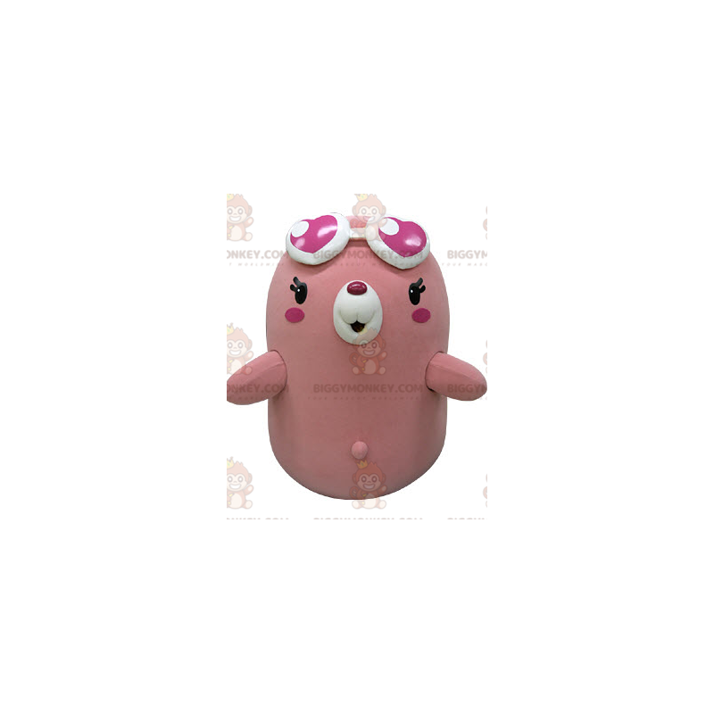 Lustiger Mole Pink und White Bear Maskottchen Kostüm