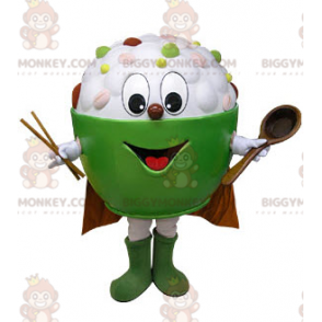 Ciotola con costume mascotte BIGGYMONKEY™ cereali e latte -