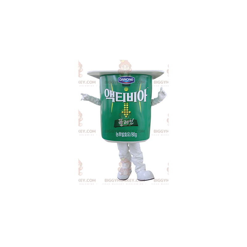 Kostium maskotki BIGGYMONKEY™ gigantyczny zielono-biały garnek