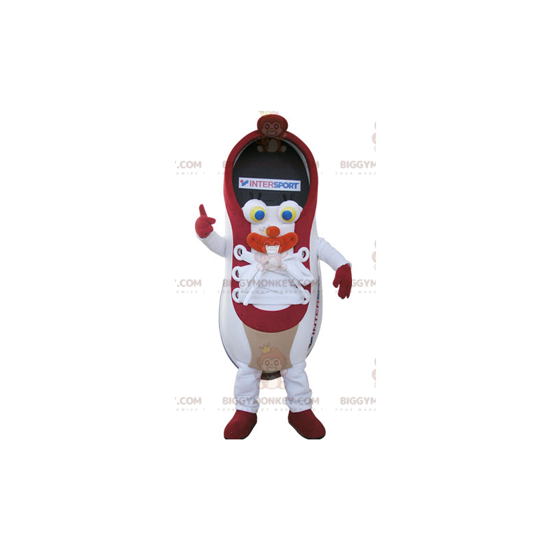 Red and White Basketball BIGGYMONKEY™ Mascot Costume. sports