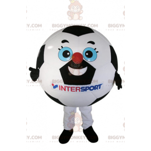 Black and White Soccer Ball BIGGYMONKEY™ Mascot Costume -