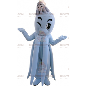 Costume da mascotte Octopus blu gigante BIGGYMONKEY™. Costume