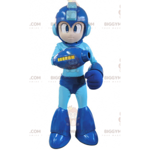 Traje de mascote do personagem futurista BIGGYMONKEY™ vestido